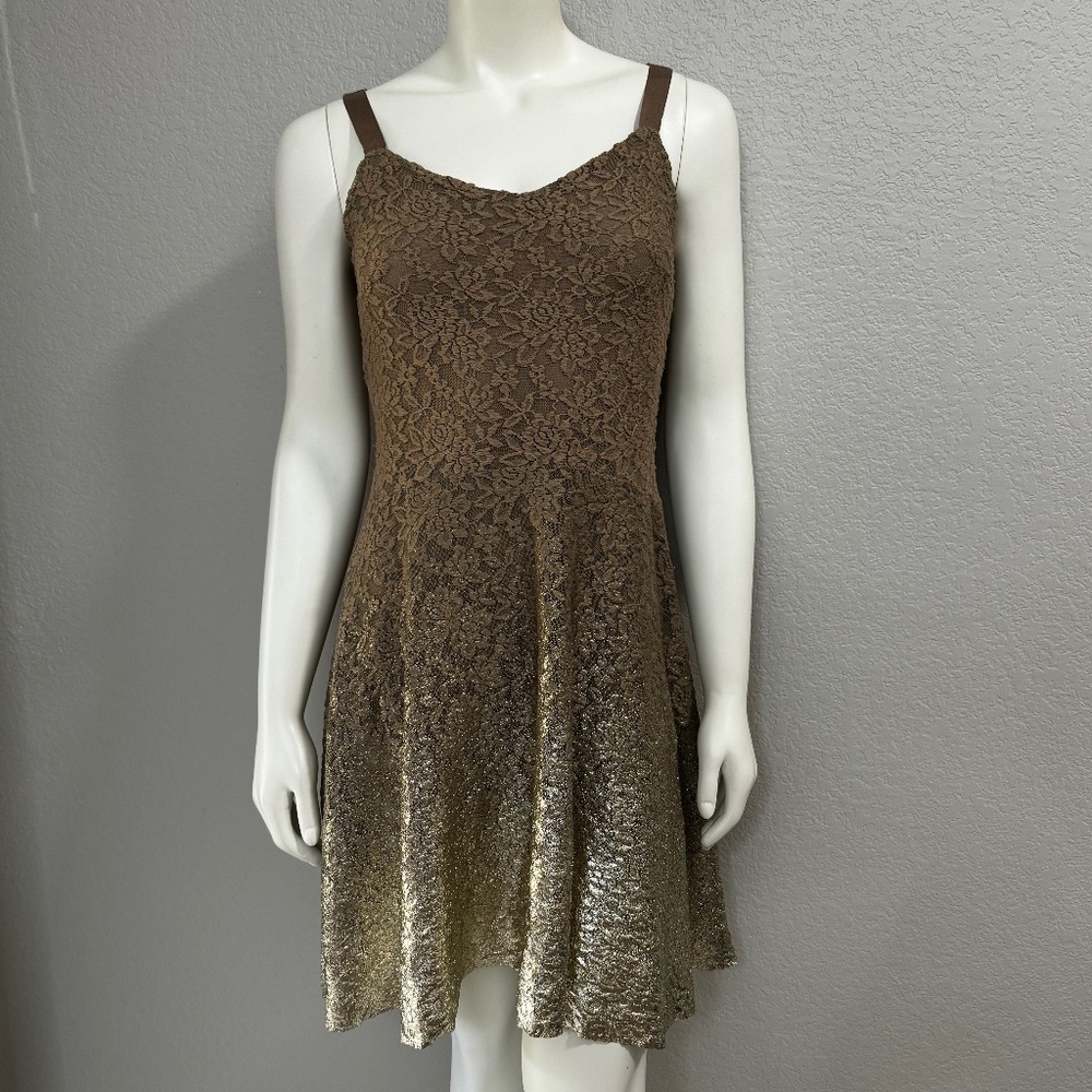 Free People Lace/Gold Ombre Dress